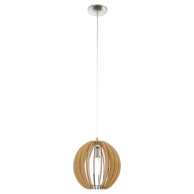 Lampada a sospensione legno rustica, Bergama