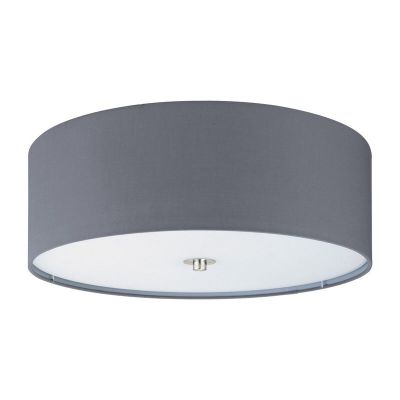 Lampada da soffitto grigia in tessuto, Abano