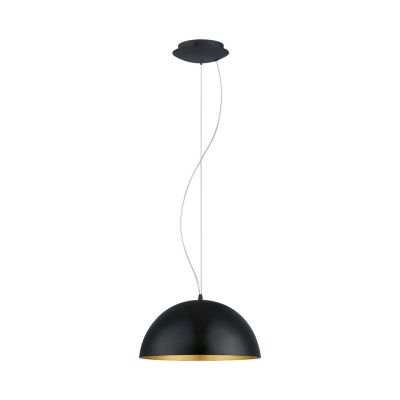 Lampada a sospensione semisfera dorata metallo, Geneva