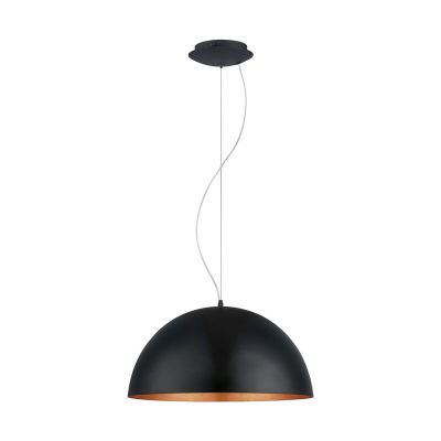Lampada a sospensione semisfera in rame metallo, Geneva