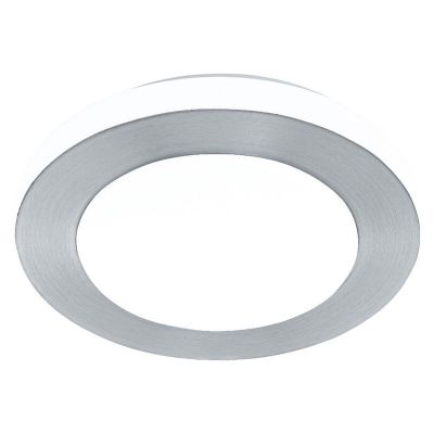 Lampada da soffitto cromata in plastica, Amina, 11W, 3000K LED, IP44