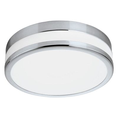 Lampada da soffitto cromata in vetro, Anand, 11W, 3000K LED, IP44