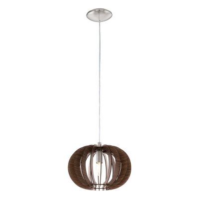Lampada a sospensione marrone in legno, Kiran
