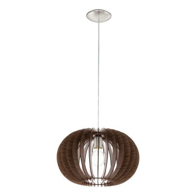 Lampada a sospensione marrone in legno, Kiran