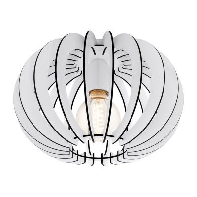 Lampada da soffitto bianca in legno, Kiran
