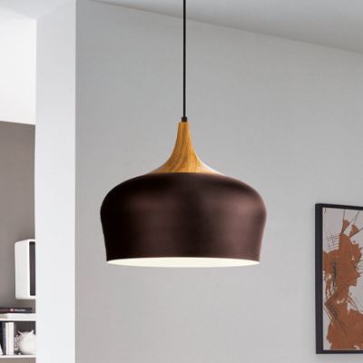 Lampada a sospensione marrone metallo, Annemarije