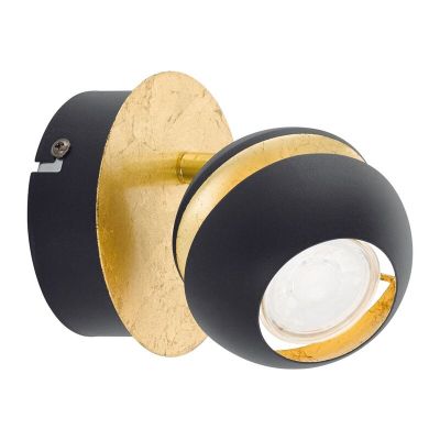 Faretto da soffitto dorato in acciaio, Josse