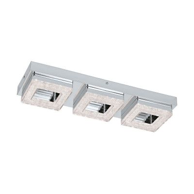 Applique da parete cromata in plastica, Arjo, 4W, 3000K LED