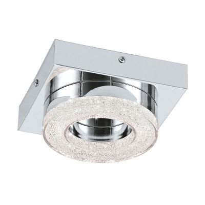 Applique da parete cromata in plastica, Arjo, 4W, 3000K LED