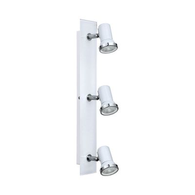 Faretto da soffitto cromato in vetro, Jasmijn, IP44