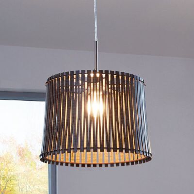 Lampada a sospensione in legno marrone, Berry