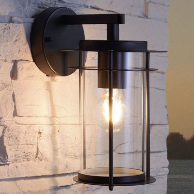 Lampada da esterno nera in vetro, Bijou, IP44