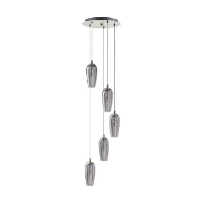 Lampada a sospensione in nichel in vetro, Olcay