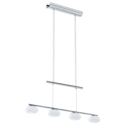 Lampada a sospensione cromata in acciaio, Frederico, 4W, 3000K LED