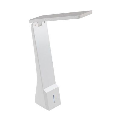 Lampada da scrivania bianca in plastica, Chama, 1W, white switch LED, controllo touch