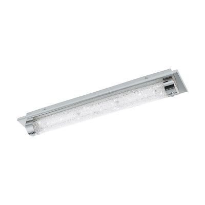 Lampada da soffitto cromata in vetro, Iris, 19W, 4000K LED, IP44