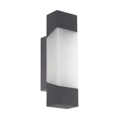 Lampada da esterno antracite metallo, Evan, IP44