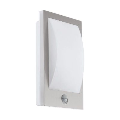 Applique da esterno con sensore di movimento bianca in plastica, Lyam, IP44