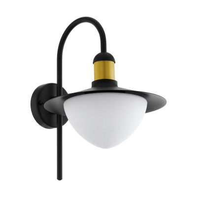 Lampada da esterno dorata metallo, Jaylano, IP44