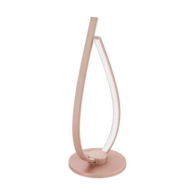 Lampada da tavolo dorata in alluminio, Josef, 14W, 3000K LED, con interruttore