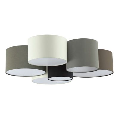 Lampada da soffitto grigia metallo, Regina