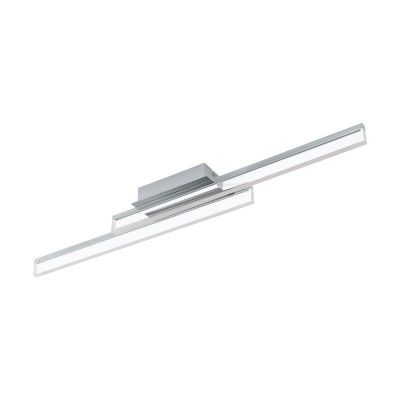 Lampada da soffitto cromata in alluminio, Michelle, 10W, 3000K LED, IP44
