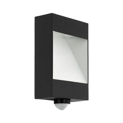 Applique da esterno con sensore di movimento antracite in alluminio, Elvi, 10W, 3000K LED, IP44