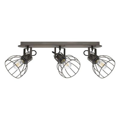 Faretto da soffitto in legno marrone, Tjarda