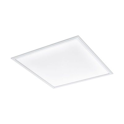 Plafoniera bianca in alluminio, Cathy, 30W, colore regolabile LED