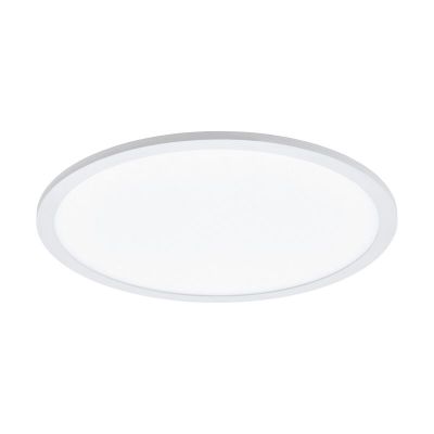 Plafoniera bianca in alluminio, Ericus, 19W, colore regolabile LED