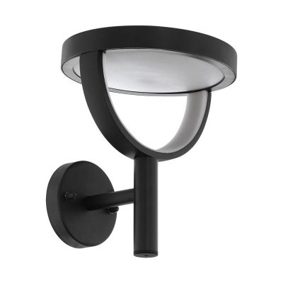 Lampada da esterno nera in alluminio, Funs, 15W, bianco regolabile tra caldo e freddo LED, IP44