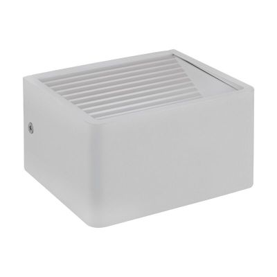 Lampada da esterno bianca in alluminio, Nicoliene, 6W, 3000K LED, IP65