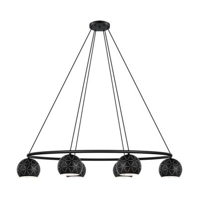 Lampada a sospensione nera in acciaio, Madelein