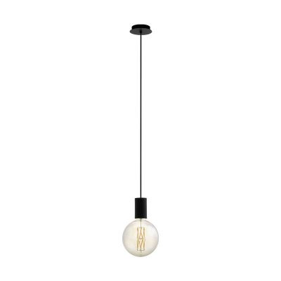 Lampada a sospensione nera in acciaio, Samed