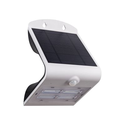 Applique da esterno con sensore di movimento bianca in plastica, Lydie, 3,2W, colore regolabile LED, IP54