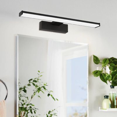 Lampada per specchio nera in plastica, Nancy, 7,4W, 4000K LED, IP44
