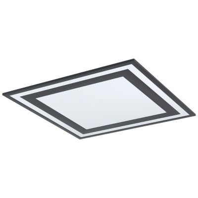 Plafoniera nera in alluminio, Tirzah, 36W, 4000K LED
