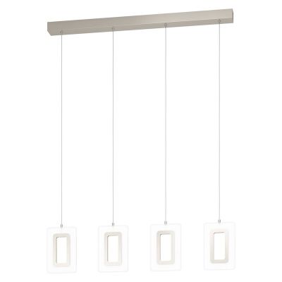 Lampada a sospensione in nichel in plastica, Niels, 5W, 3000K LED