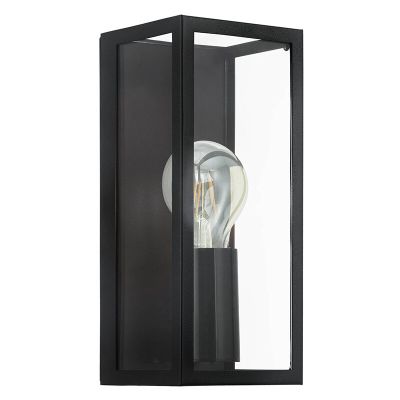 Applique per bagno nera in vetro, Amadou, IP44