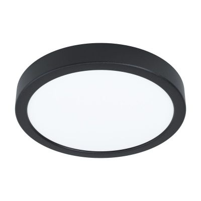 Lampada da soffitto nera in acciaio, Pascale, 16W, 4000K LED