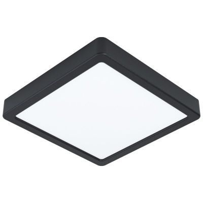 Lampada da soffitto nera in acciaio, Pascale, 16W, 4000K LED