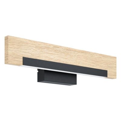 Applique da parete in legno marrone, Ludovica, 9W, 3000K LED
