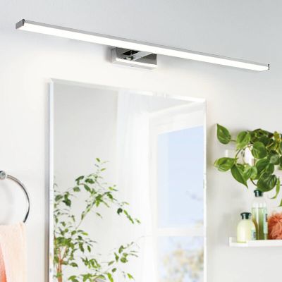 Lampada per specchio cromata in plastica, Nancy, 13,5W, 4000K LED, IP44