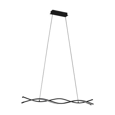 Lampada a sospensione nera in acciaio, Arantxa, 36W, 3000K LED