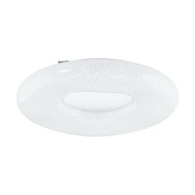 Plafoniera bianca in acciaio, Ziya, 24W, colore regolabile LED