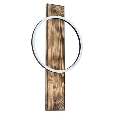 Applique da parete in legno marrone, Annebel, 12W, 3000K LED
