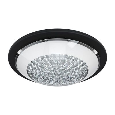 Plafoniera nera in acciaio, Geeske, 11W, 3000K LED