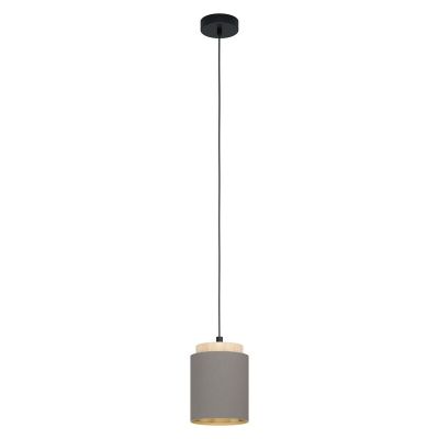 Lampada a sospensione marrone in tessuto, Gabi