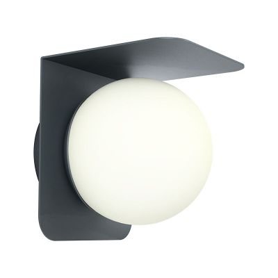 Lampada da esterno nera in alluminio, Lute, IP44