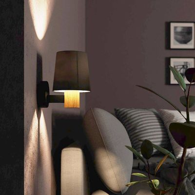 Applique da parete tortora in tessuto, Teodora